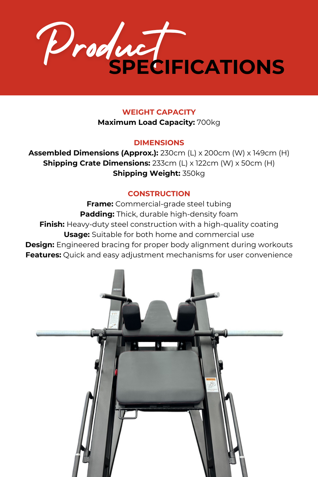 Body Iron Commercial Angled Leg Press & Hack Squat Pro LP8000