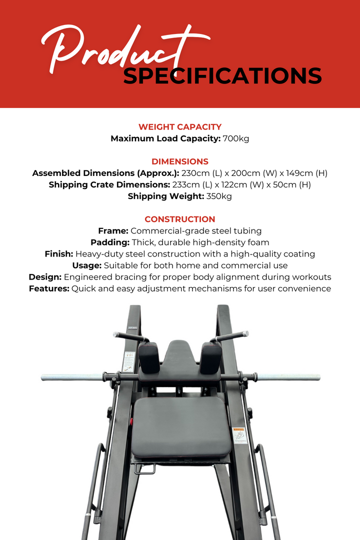 Body Iron Commercial Angled Leg Press & Hack Squat Pro LP8000