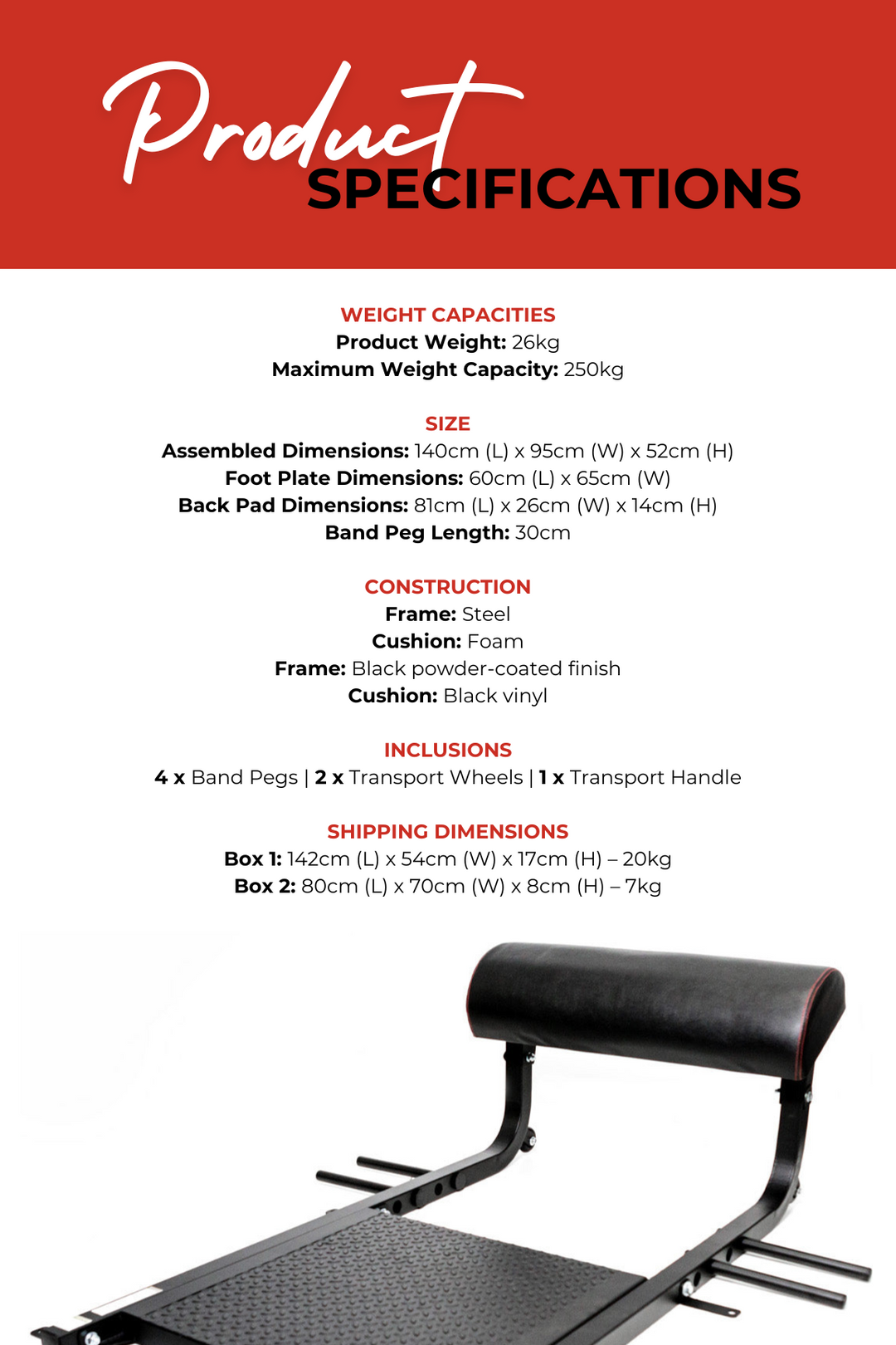 Body Iron Compact Hip Thrust Platform