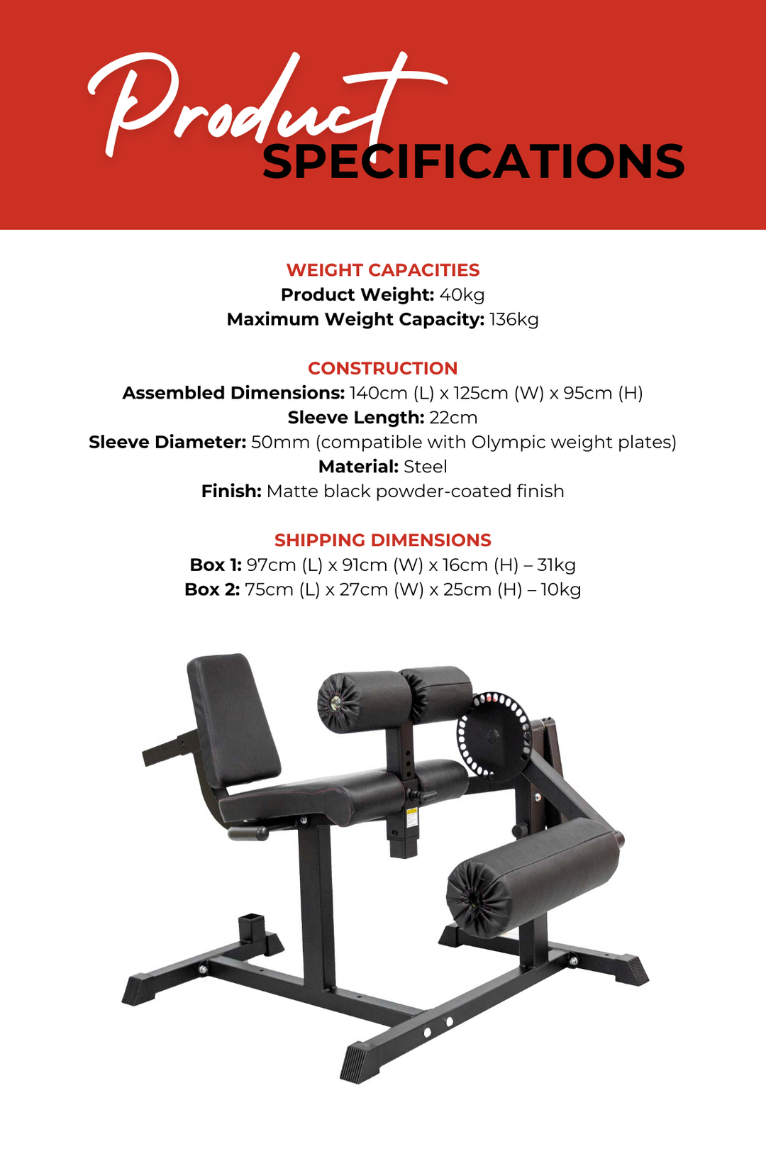 Body Iron Leg Extension & Curl Machine