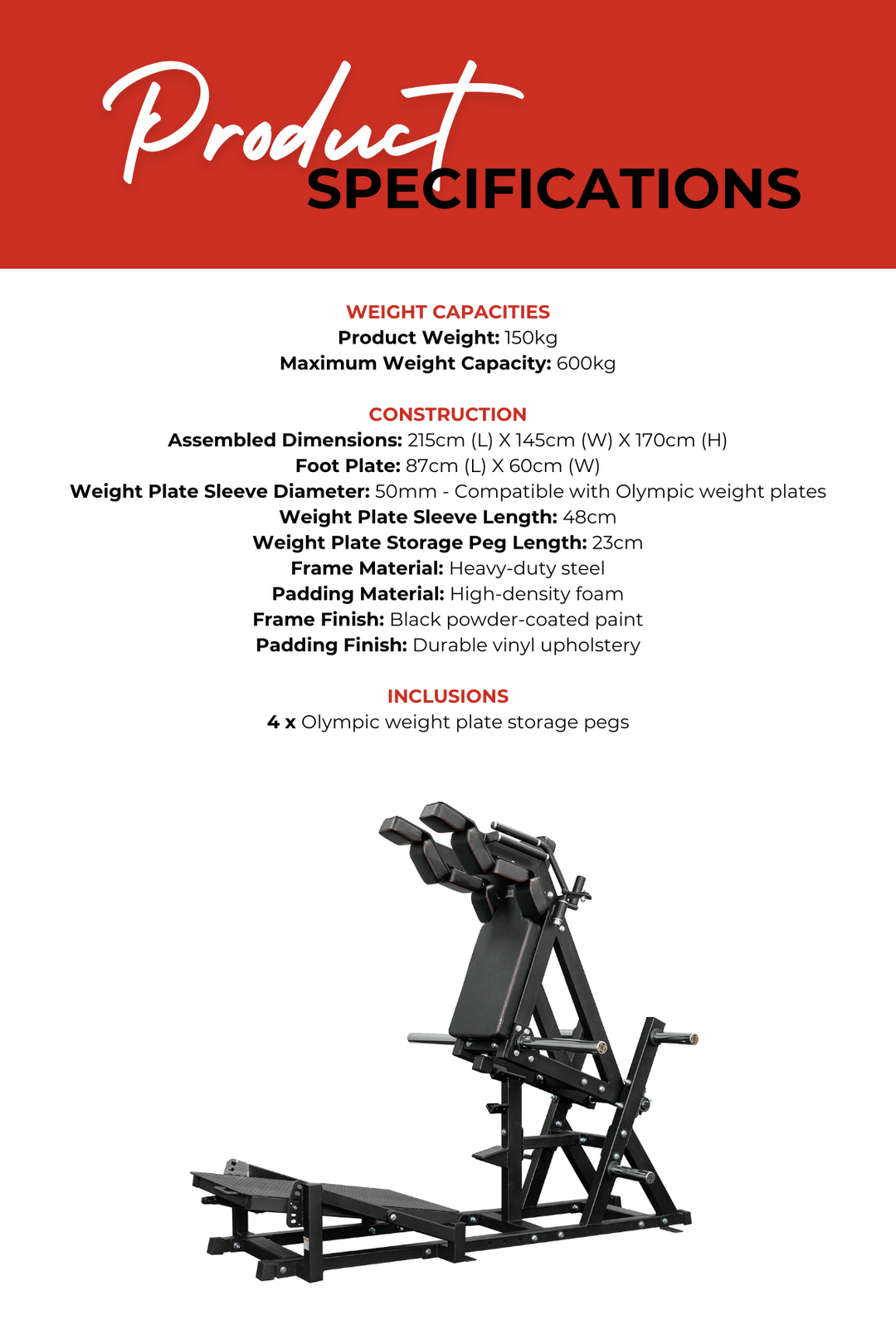 Body Iron Front Squat & Hack Squat Machine Commercial V2