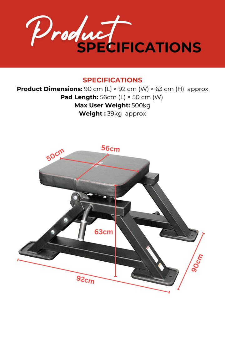 ม้านั่งฝึกกล้ามเนื้อสะโพกและก้น Body Iron Commercial GB200