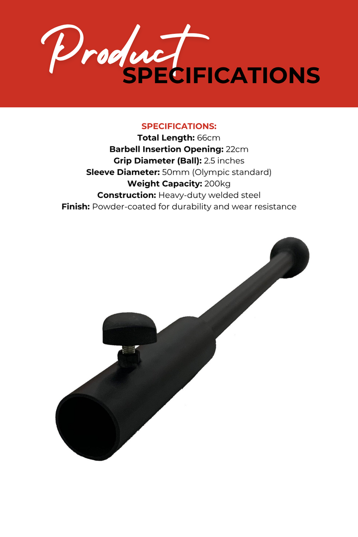 Body Iron Ball Club Grip Olympic Bar Attachment