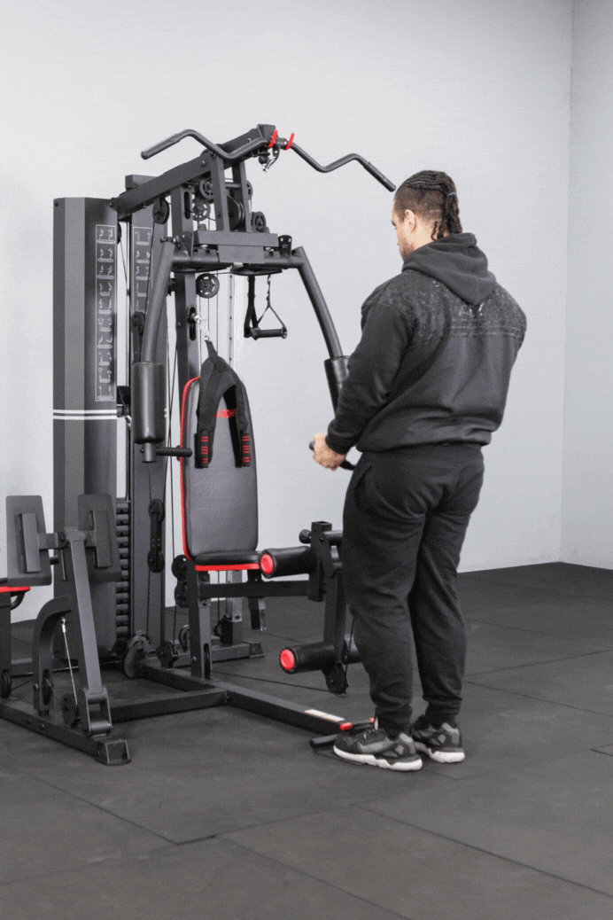 Body Iron Multi Station Home Gym With Leg Press BHG8000 + Adjustable Cable Station