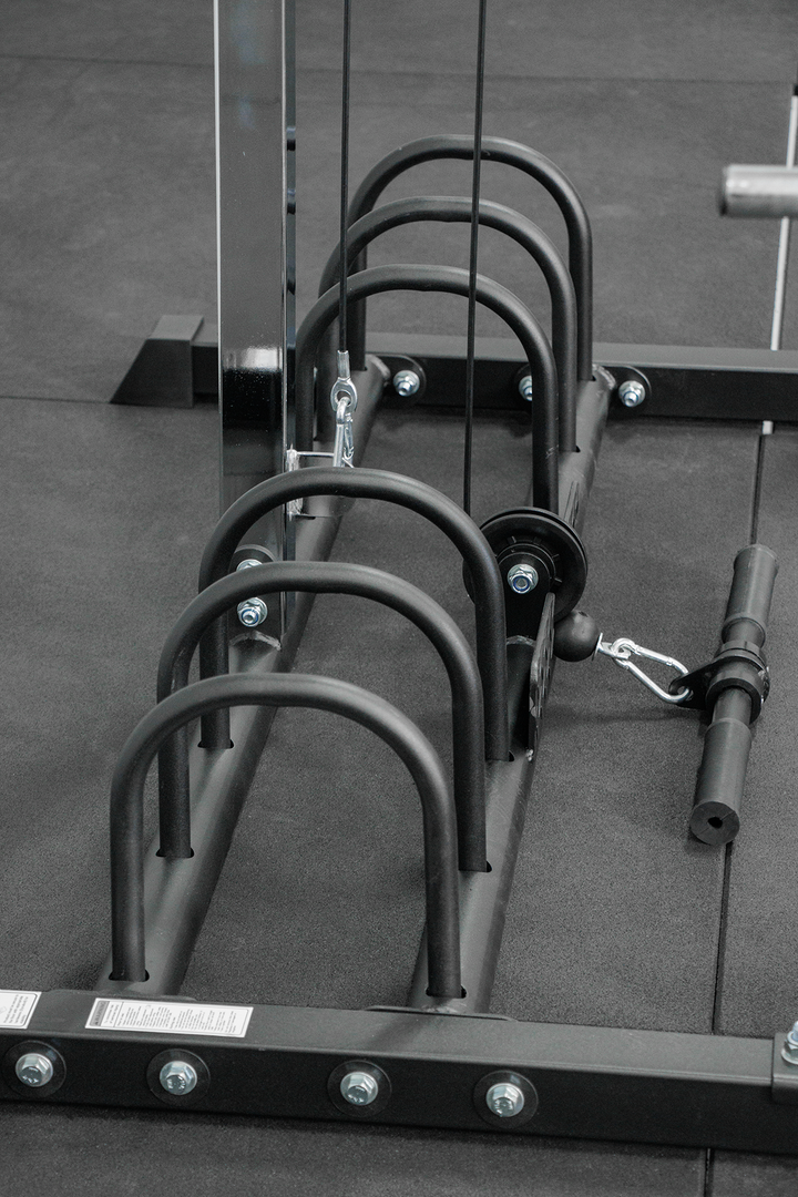 Body Iron SRL995 Squat Rack with Lat Pulldown & Seated Row