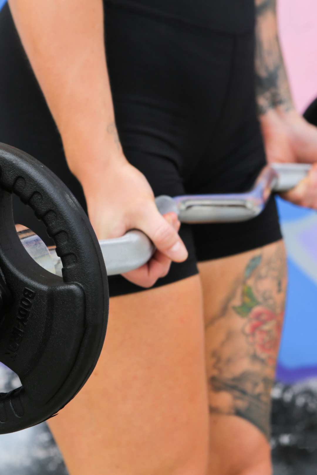 Body Iron Commercial Olympic Ez Curl Bar