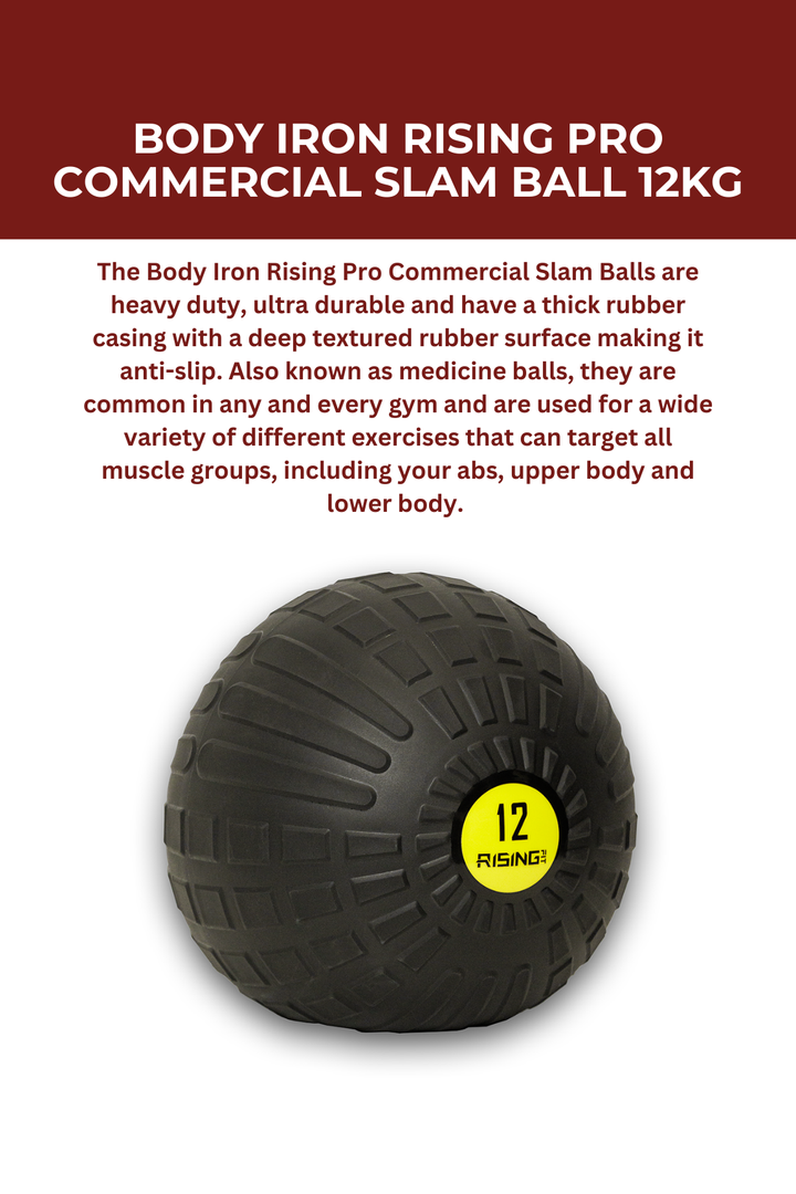 Body Iron Rising Pro Commercial Slam Ball 12kg
