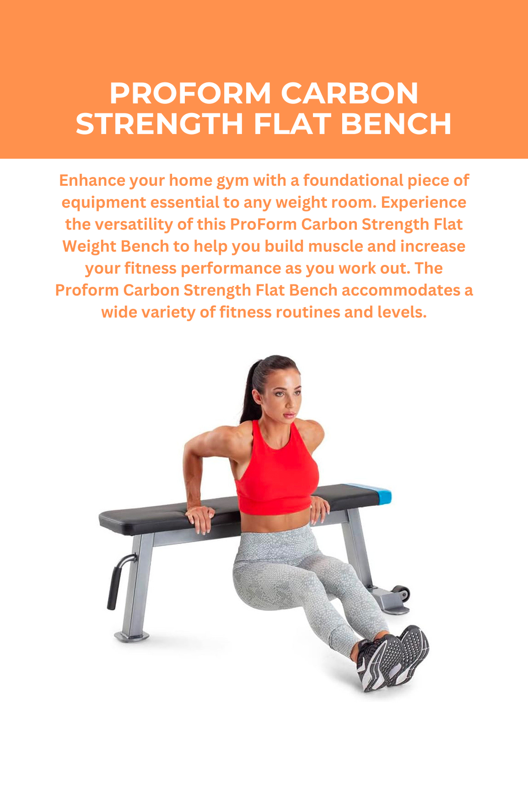 ProForm Carbon Flat Bench