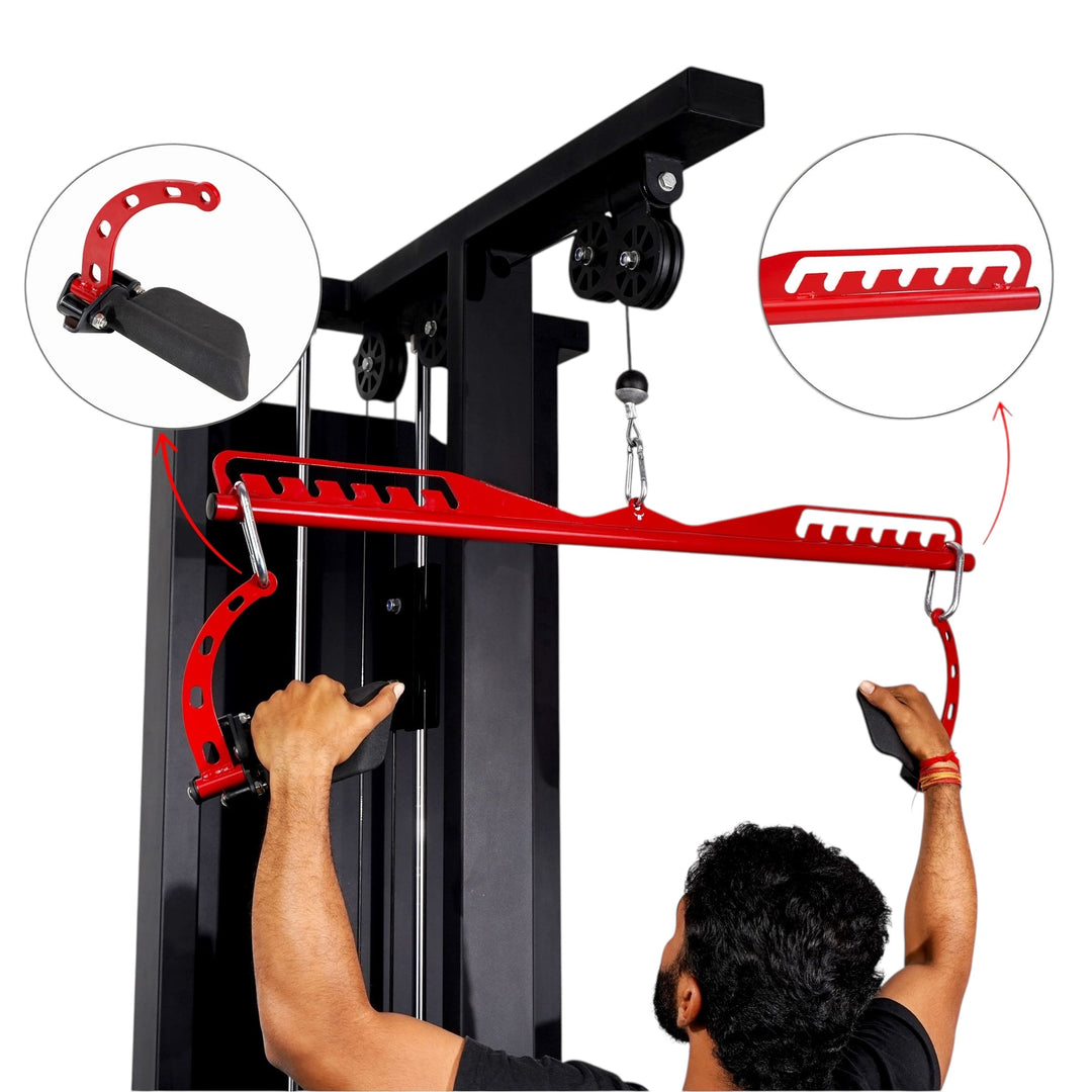 Body Iron Pro Ergonomic Lat Pull Down Handle Set