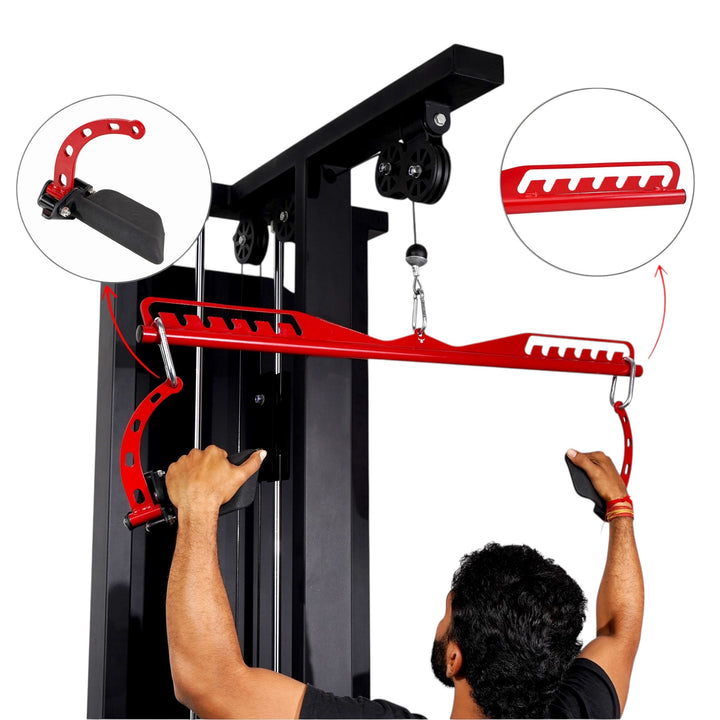 Body Iron Pro Ergonomic Lat Pull Down Handle Set