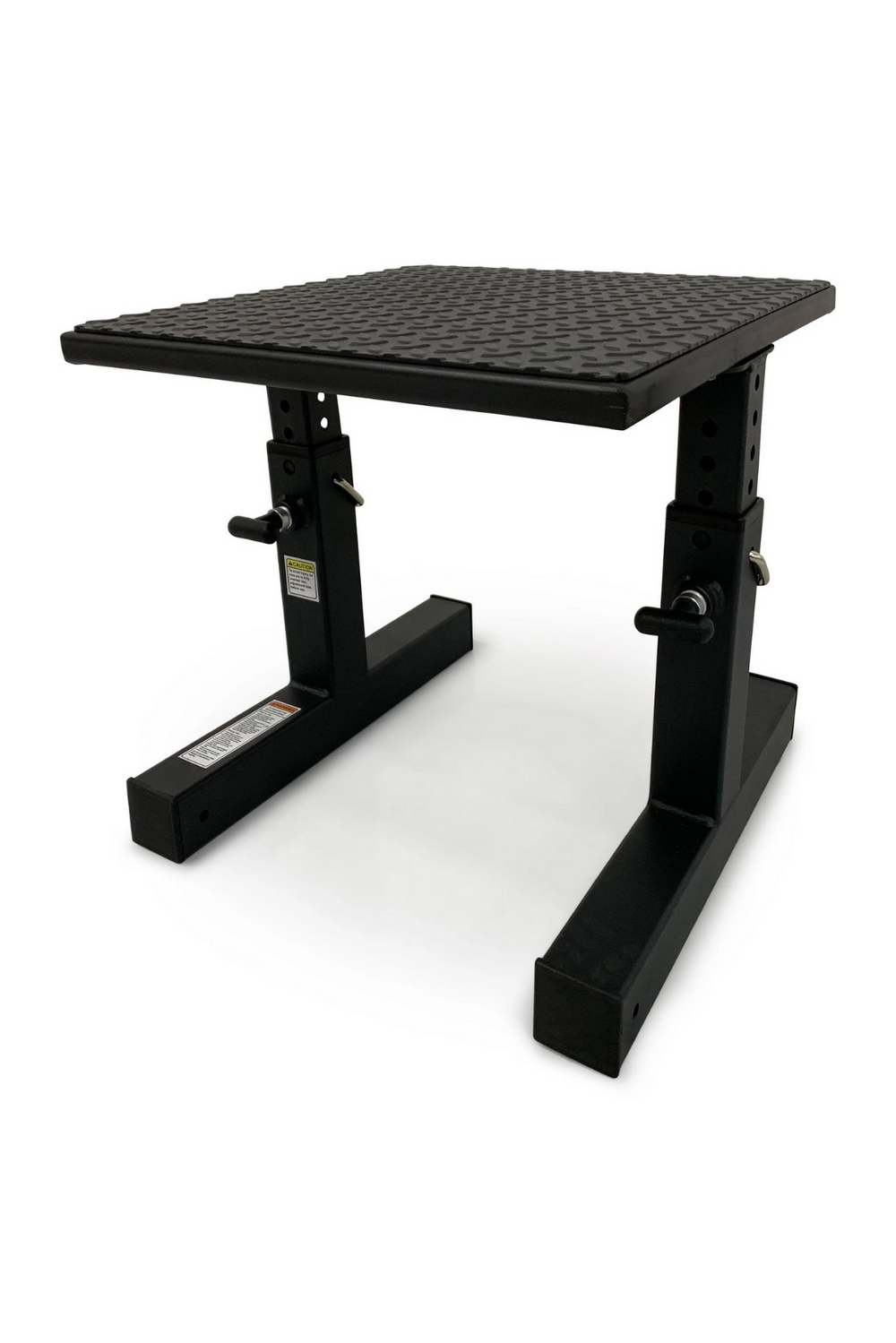 black metal adjustable squat box