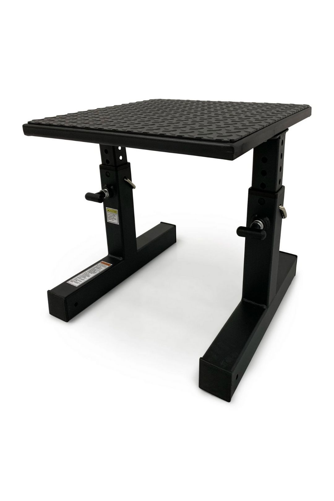 black metal adjustable squat box