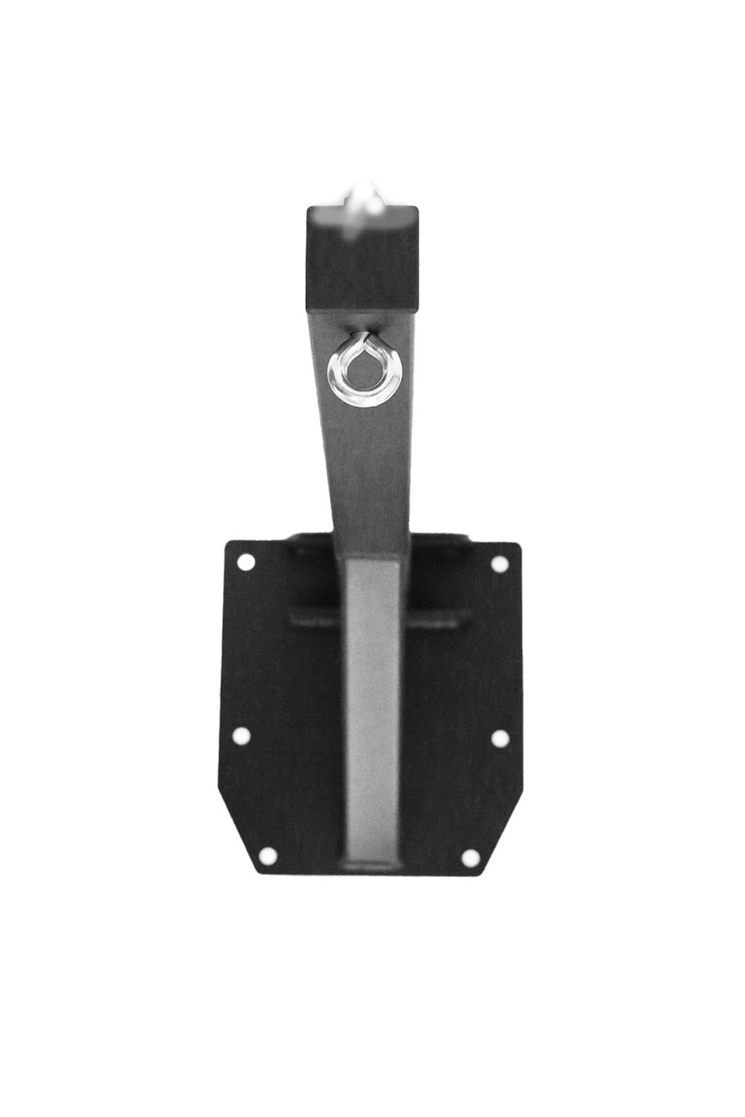 Eyelet attachment on black boxing bag hanger