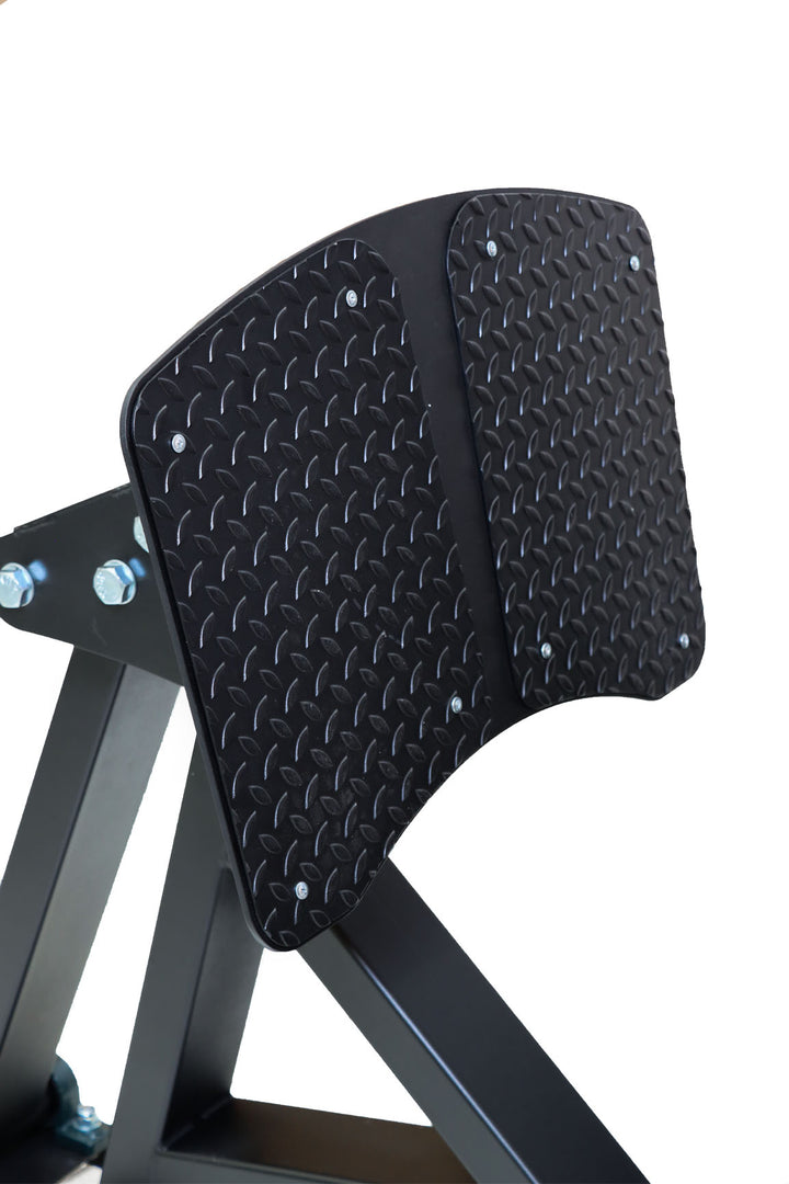 Platform for feet on seat leg press