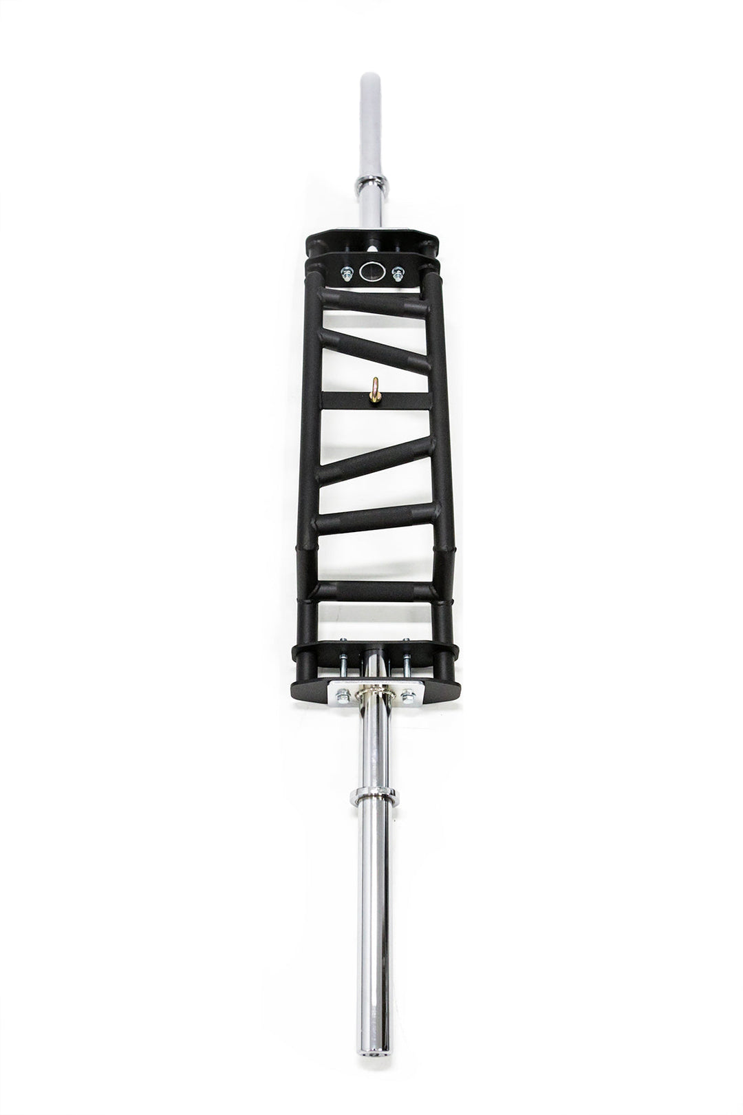 Black and chrome Olympic swiss barbell