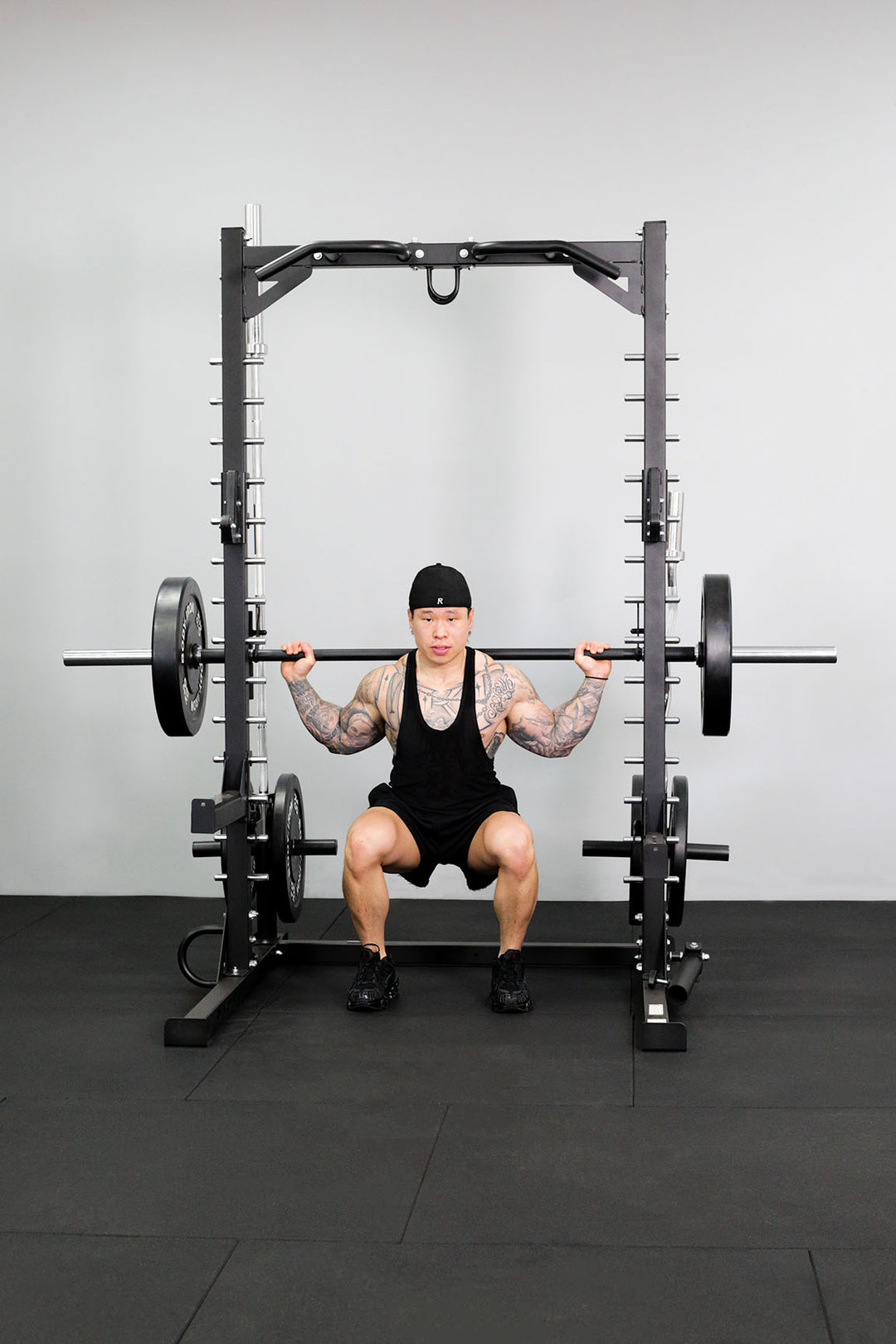 Body Iron Smith Machine Half Rack Set