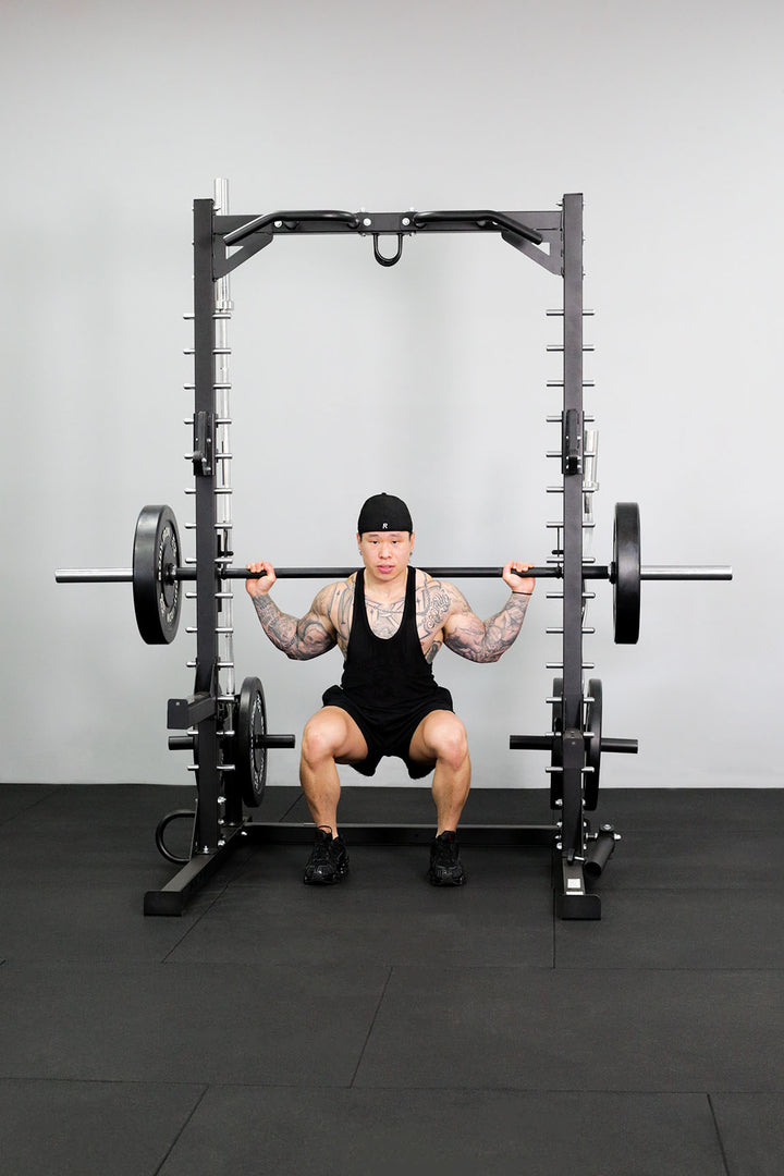 Body Iron Smith Machine Half Rack Set