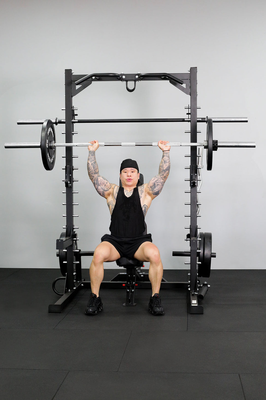 Body Iron Smith Machine Half Rack Set
