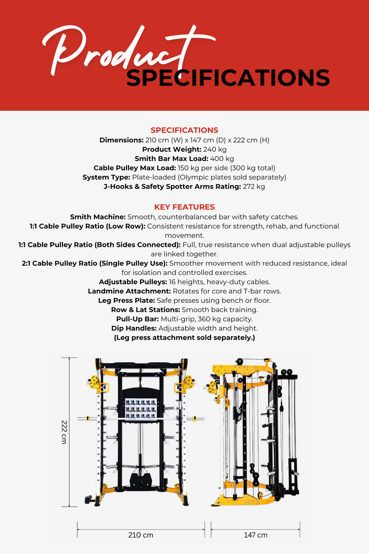เทรนเนอร์ Body Iron Studio FTS150 All In One