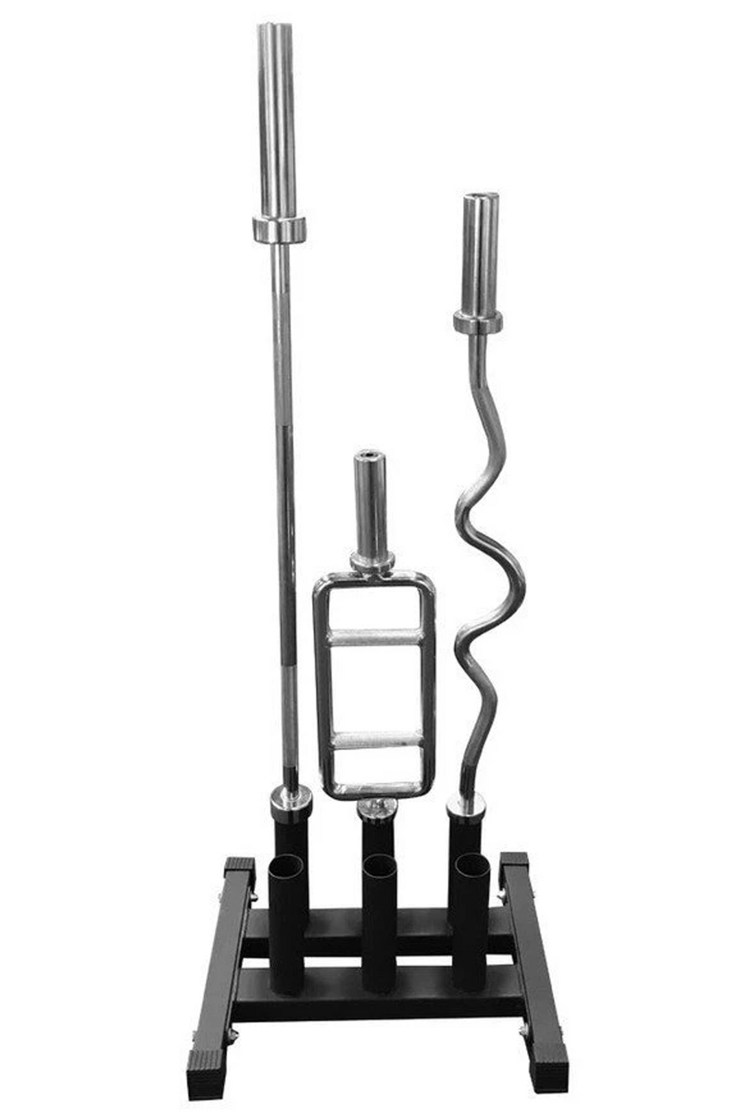 Black 6 holder barbell rack