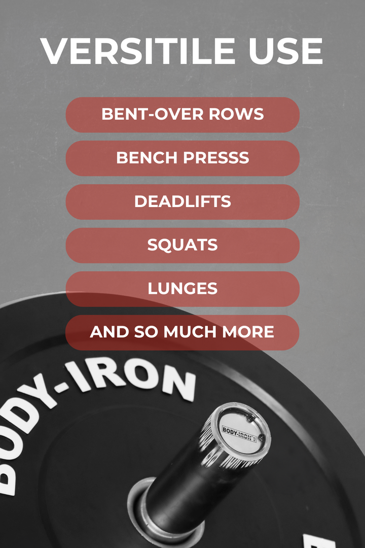 Body Iron 20kg Pro Bumper Plate Black Pair