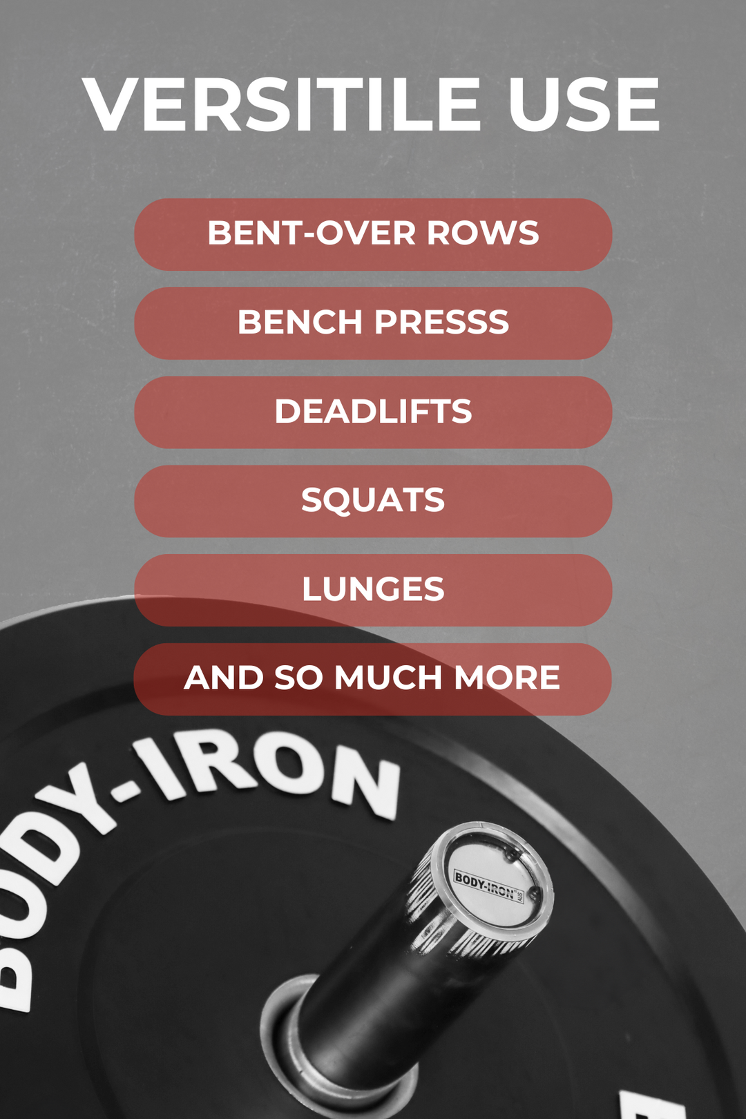 Body Iron 10kg Pro Bumper Plate Black Pair