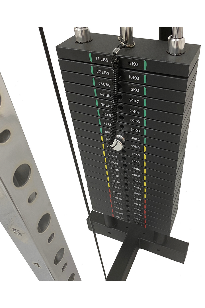 110kg weight stack on functional trainer