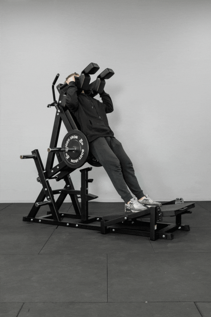 Body Iron Front Squat & Hack Squat Machine Commercial V2
