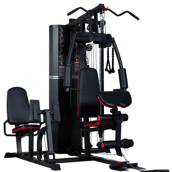 Body Iron Multi Station Home Gym With Leg Press BHG8000 + Adjustable Cable Station