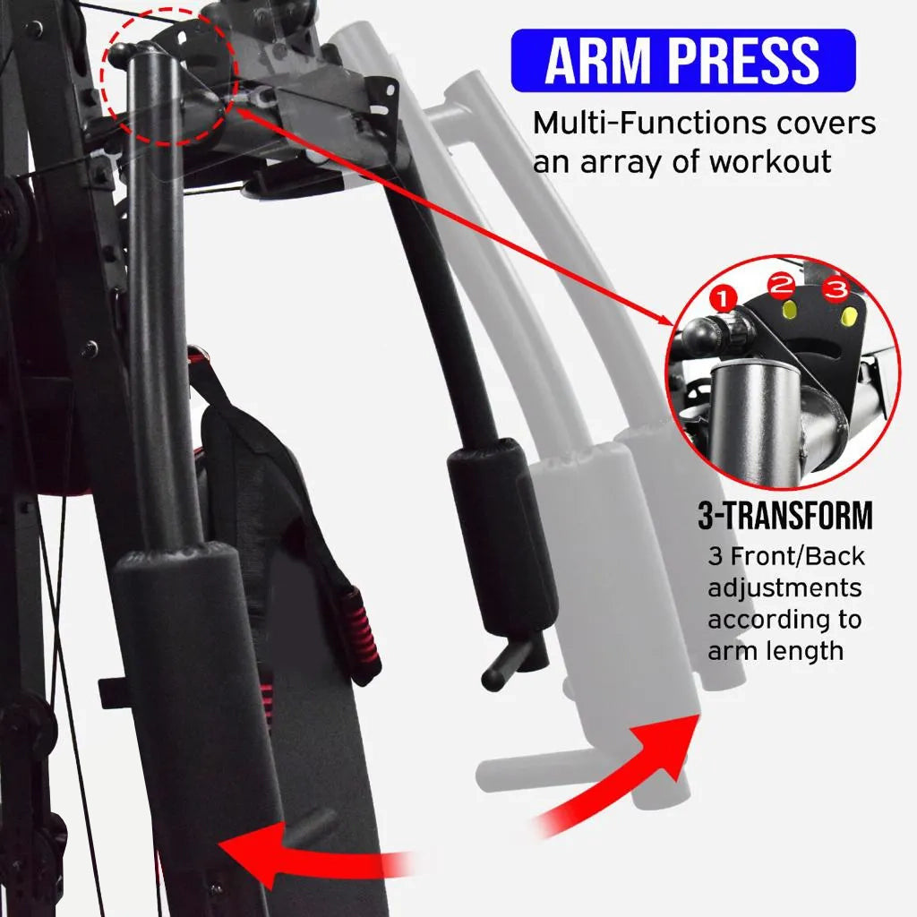 เครื่องออกกำลังกายในบ้าน Body Iron BHG9000 Ultimate 5-Station Multi-Home Gym Trainer