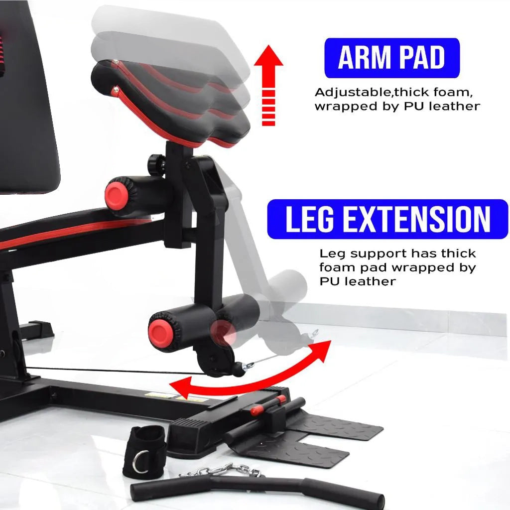 เครื่องออกกำลังกายในบ้าน Body Iron BHG9000 Ultimate 5-Station Multi-Home Gym Trainer