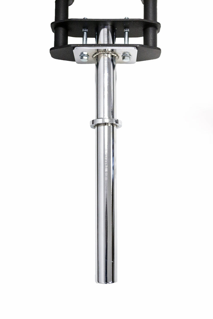 Olympic weight plate sleeve on Swiss barbell