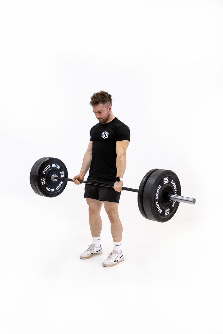 Body Iron 7ft Obsidian Commercial Olympic Barbell Rated 2000lbs