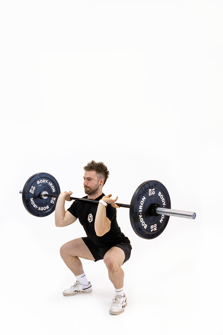 Body Iron 7ft Obsidian Commercial Olympic Barbell Rated 2000lbs