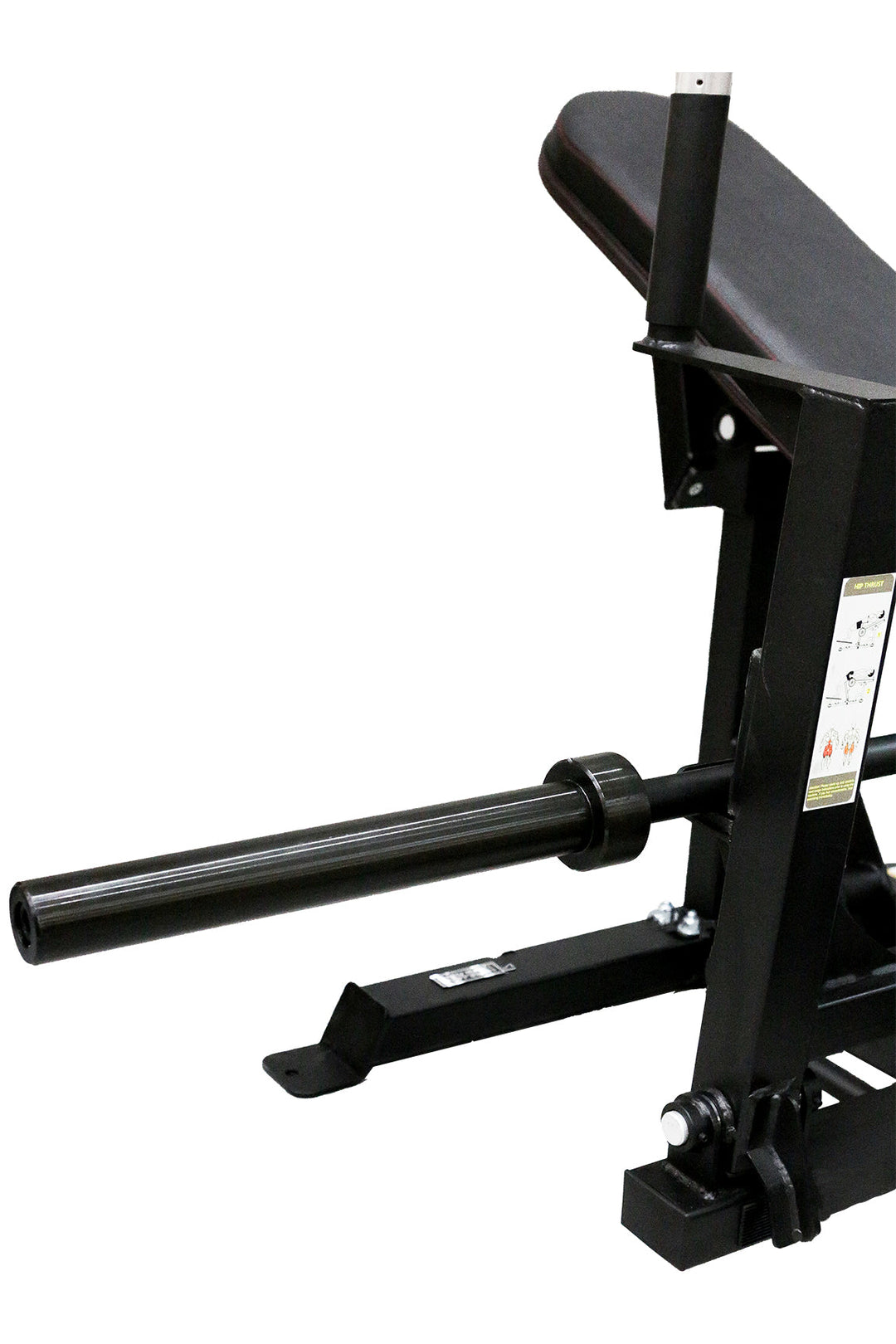 weight plate sleeve on hip thrust machine